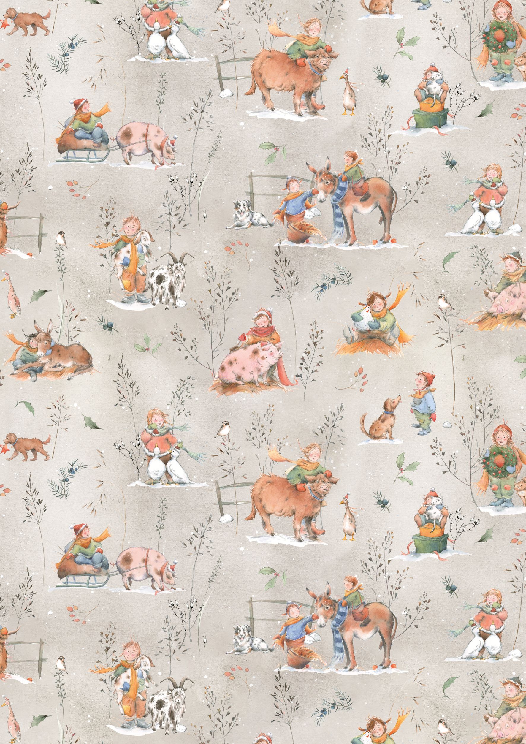 3523-957 Winter auf dem Bauernhof