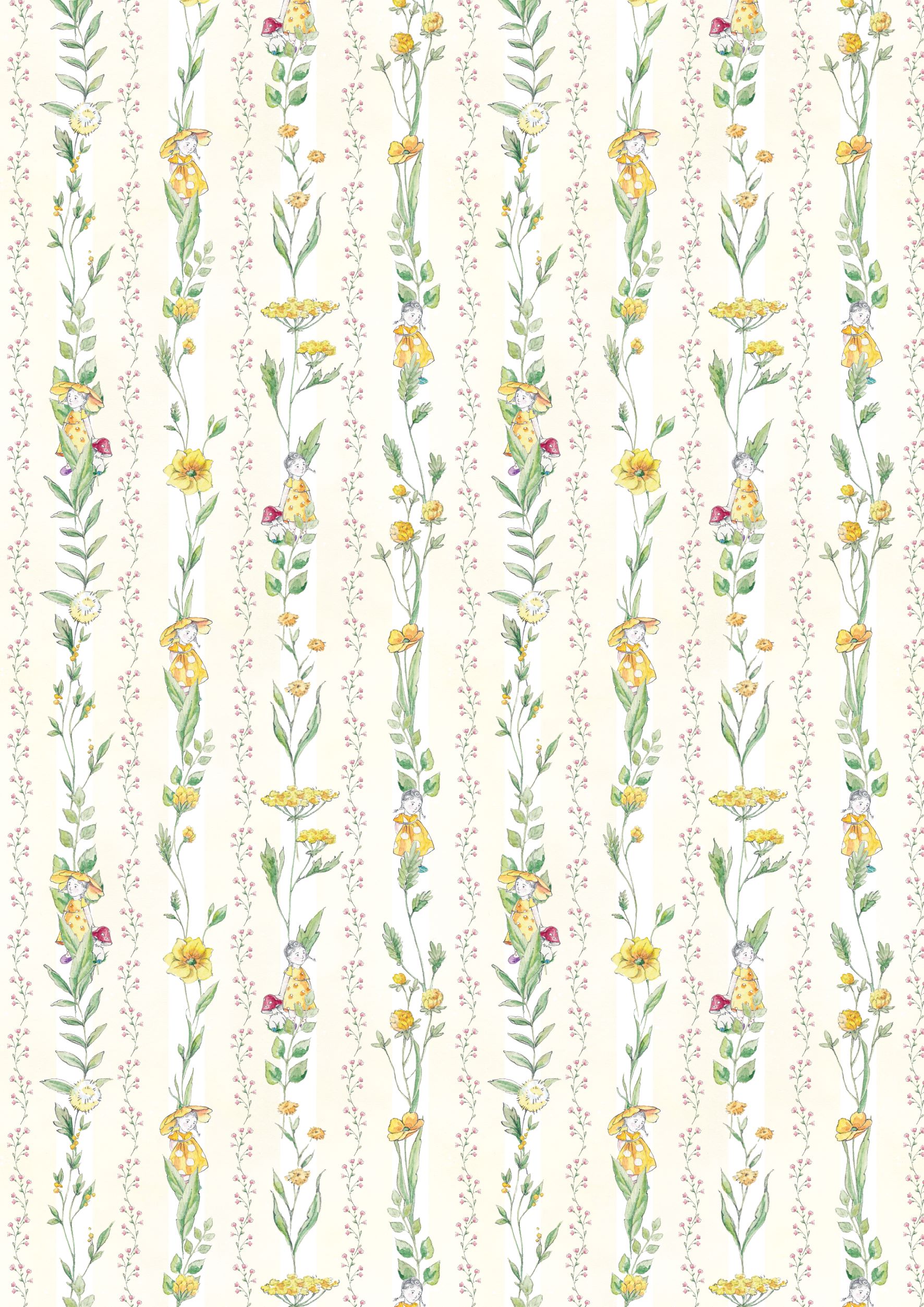 3523-968 Blumenkinder & Ranken