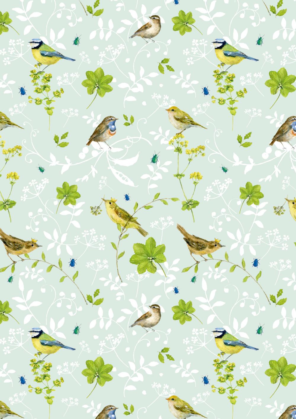 3523-670 Vogelwelt acufactum acufactum Baumwollstoff