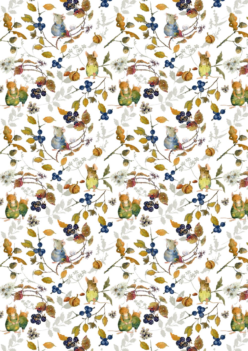 3523-738 Heckenmäuse acufactum acufactum Baumwollstoff