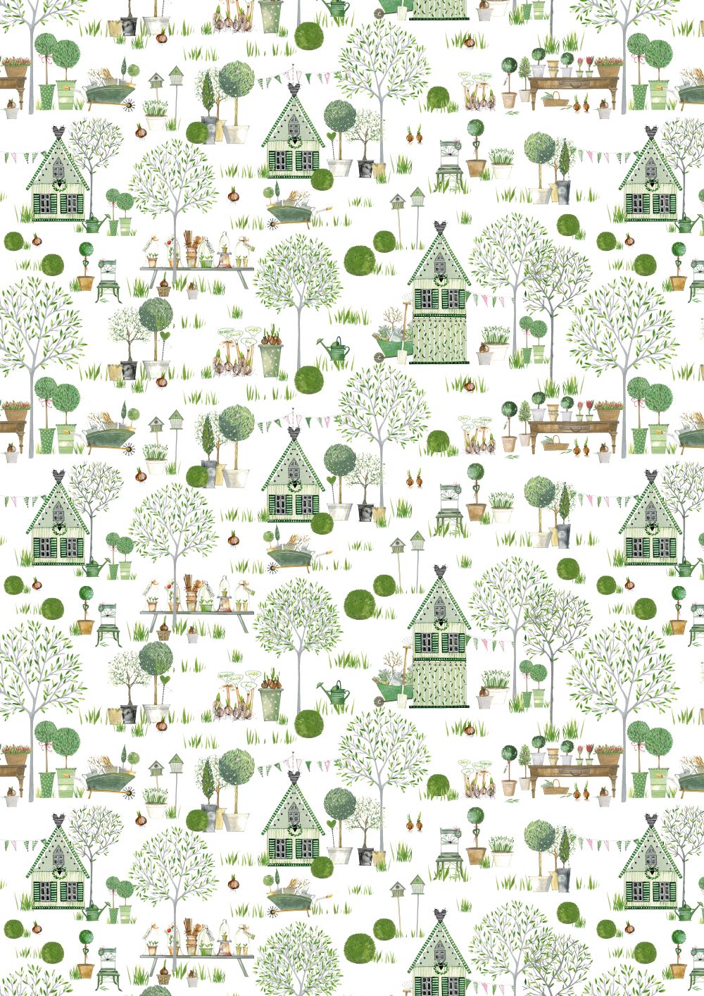 3523-787 Frühlingsgarten acufactum acufactum Baumwollstoff