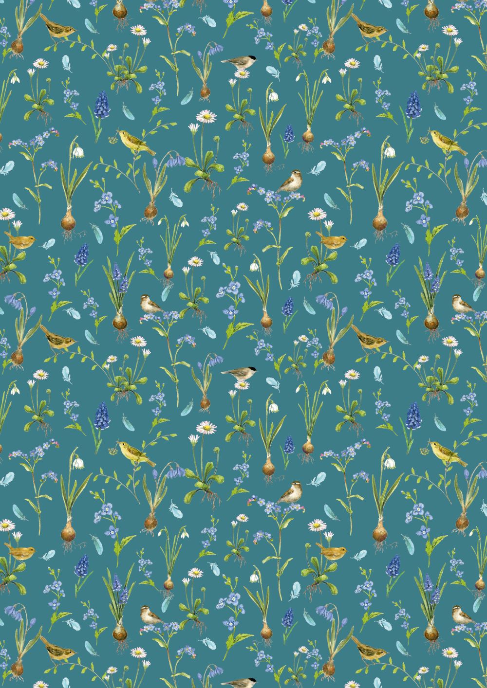 3523-803 Frühlingsboten acufactum acufactum Baumwollstoff