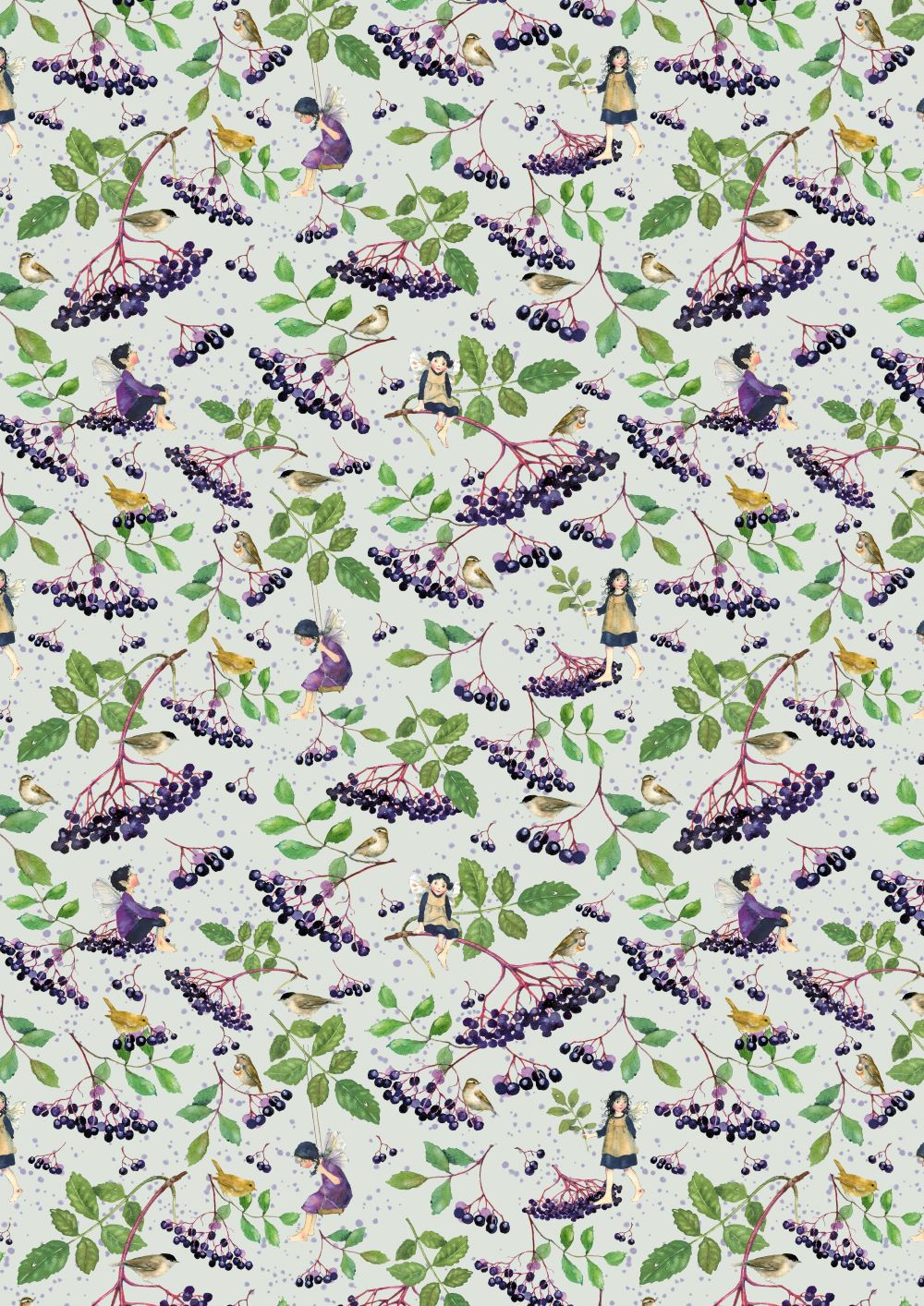 3523-811 Hollunderelfen acufactum acufactum Baumwollstoff