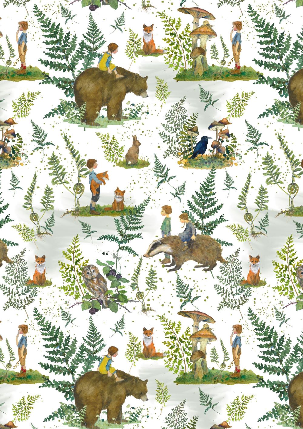 3523-819 Waldzauber acufactum acufactum Baumwollstoff