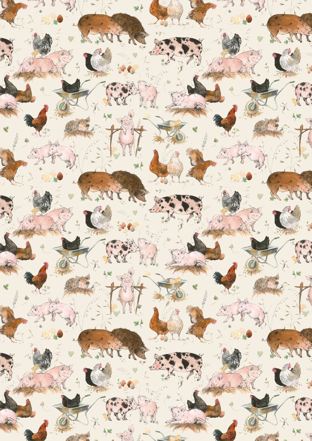 3523-841 Stallgeschichten acufactum acufactum Baumwollstoff