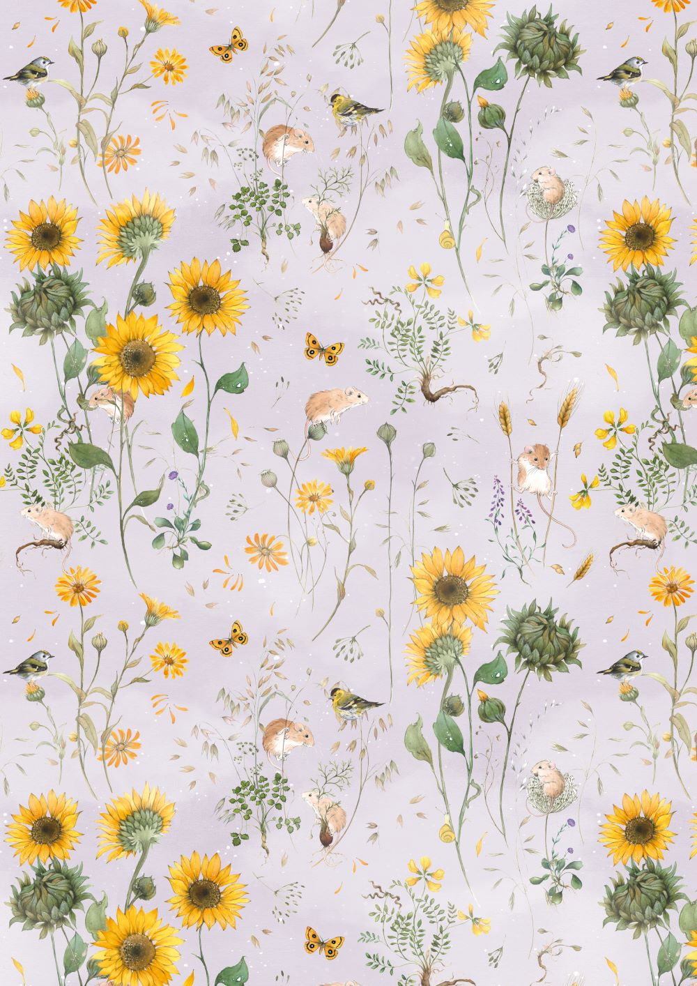 3523-842 Sonnenblumen acufactum acufactum Baumwollstoff