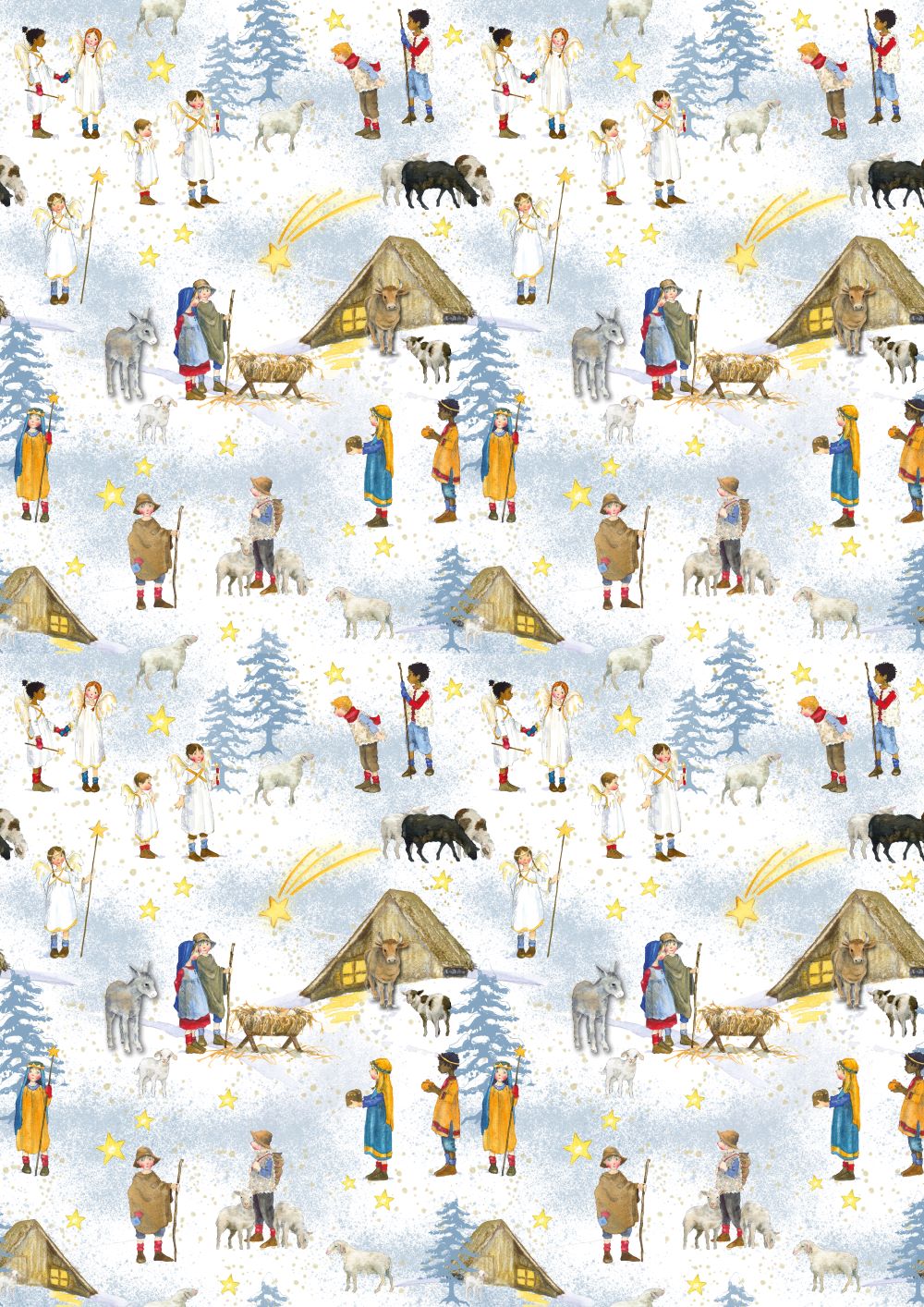 3523-859 Krippenspiel acufactum acufactum Baumwollstoff