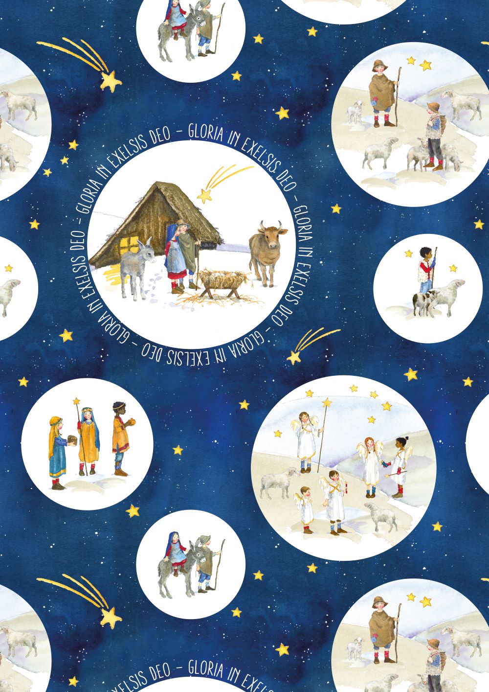 3523-860 Heilige Nacht acufactum acufactum Baumwollstoff