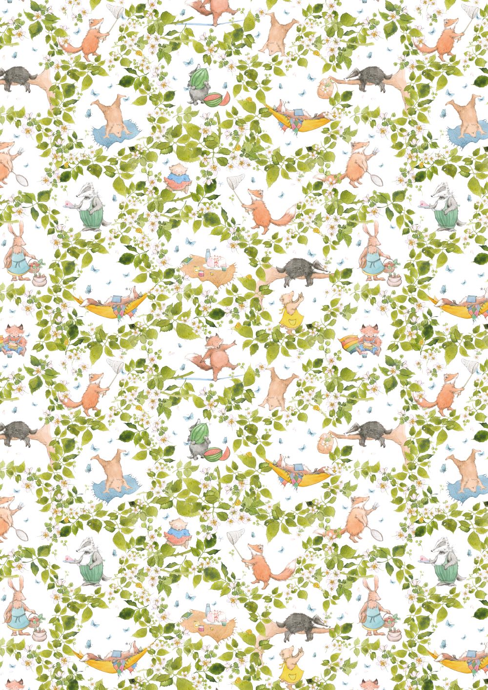 3523-868 Spiel im Grünen acufactum acufactum Baumwollstoff