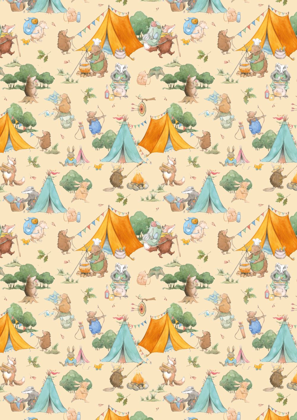 3523-871 Campingspaß acufactum acufactum Baumwollstoff