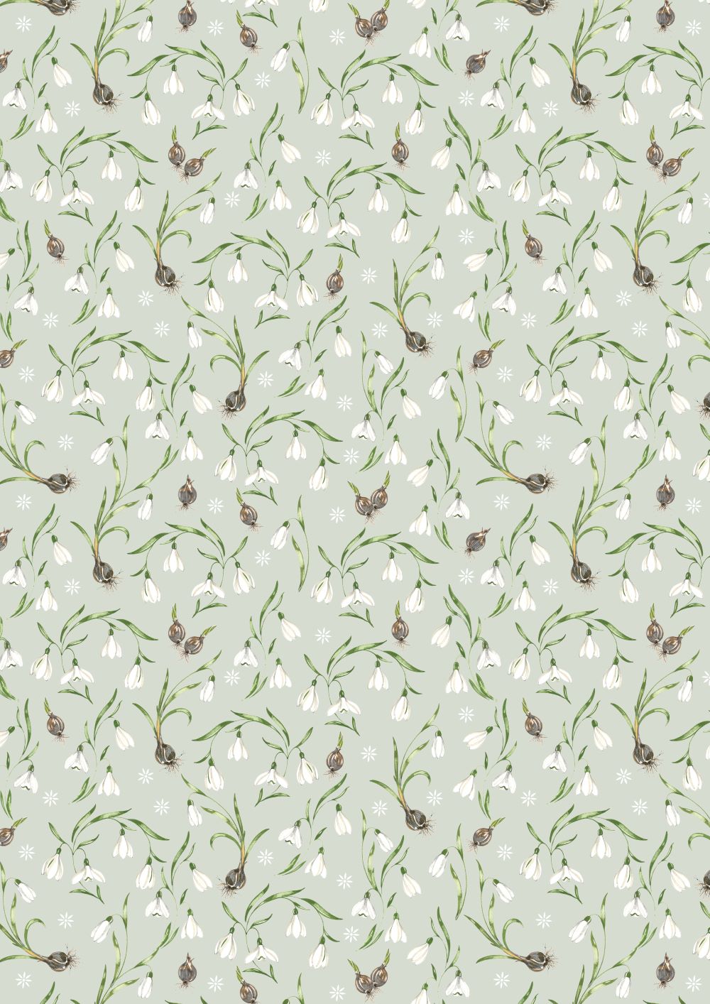 3523-875 Schneeglöckchen acufactum acufactum Baumwollstoff