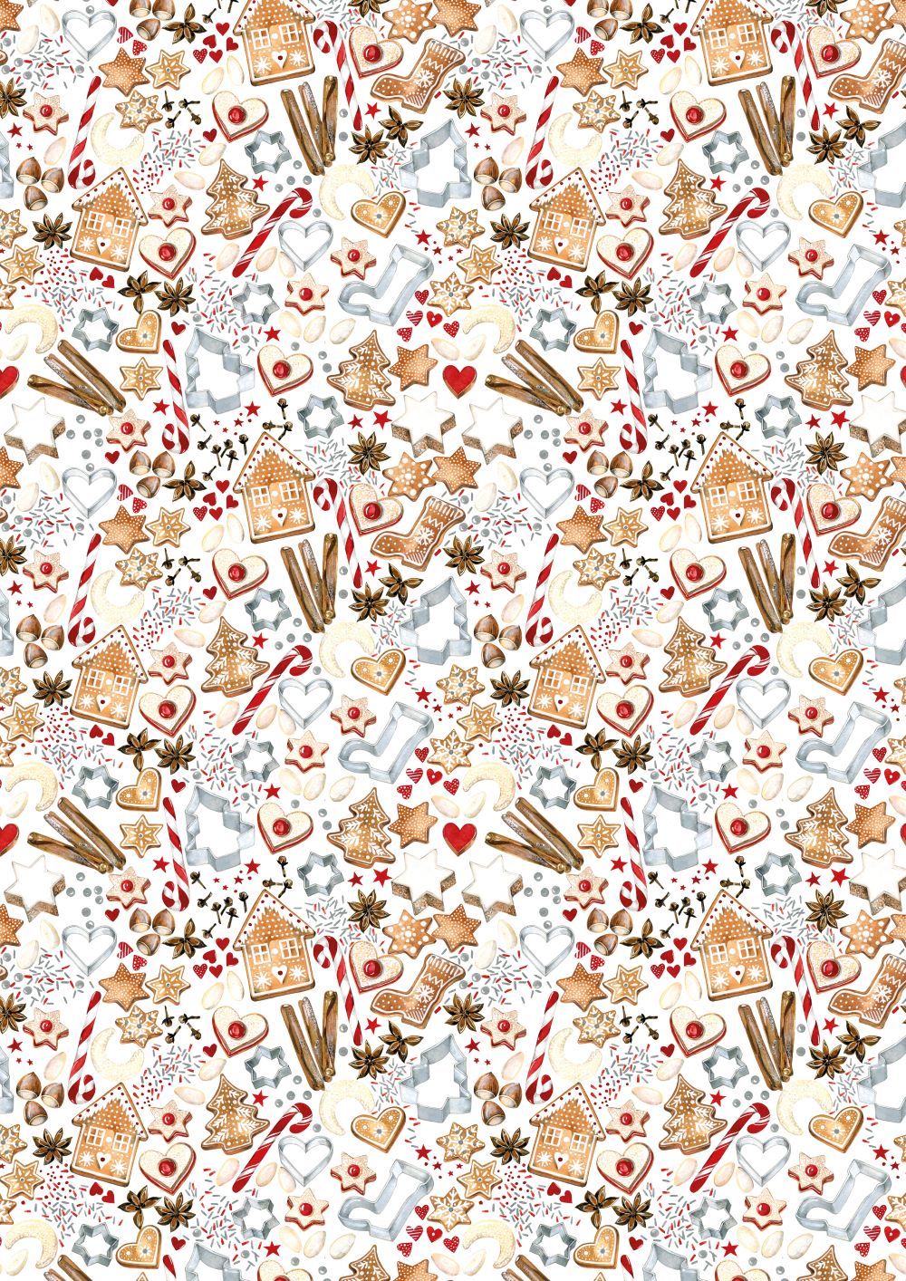 3523-879 Kleine Weihnachtsbäckerei acufactum acufactum Baumwollstoff