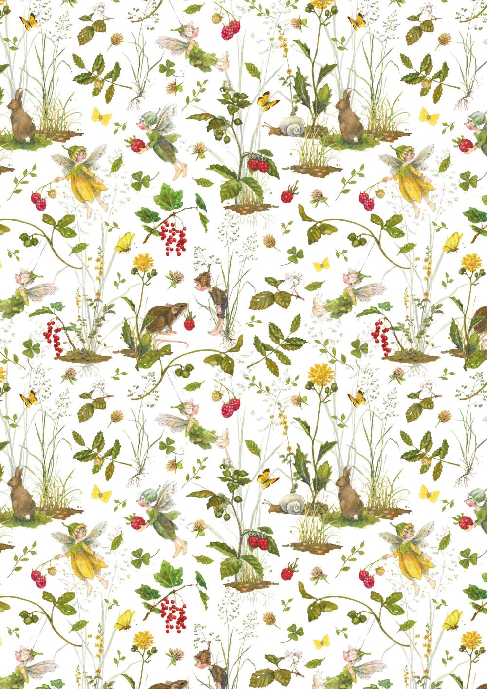 3523-886 Blütenelfen gelb acufactum acufactum Baumwollstoff