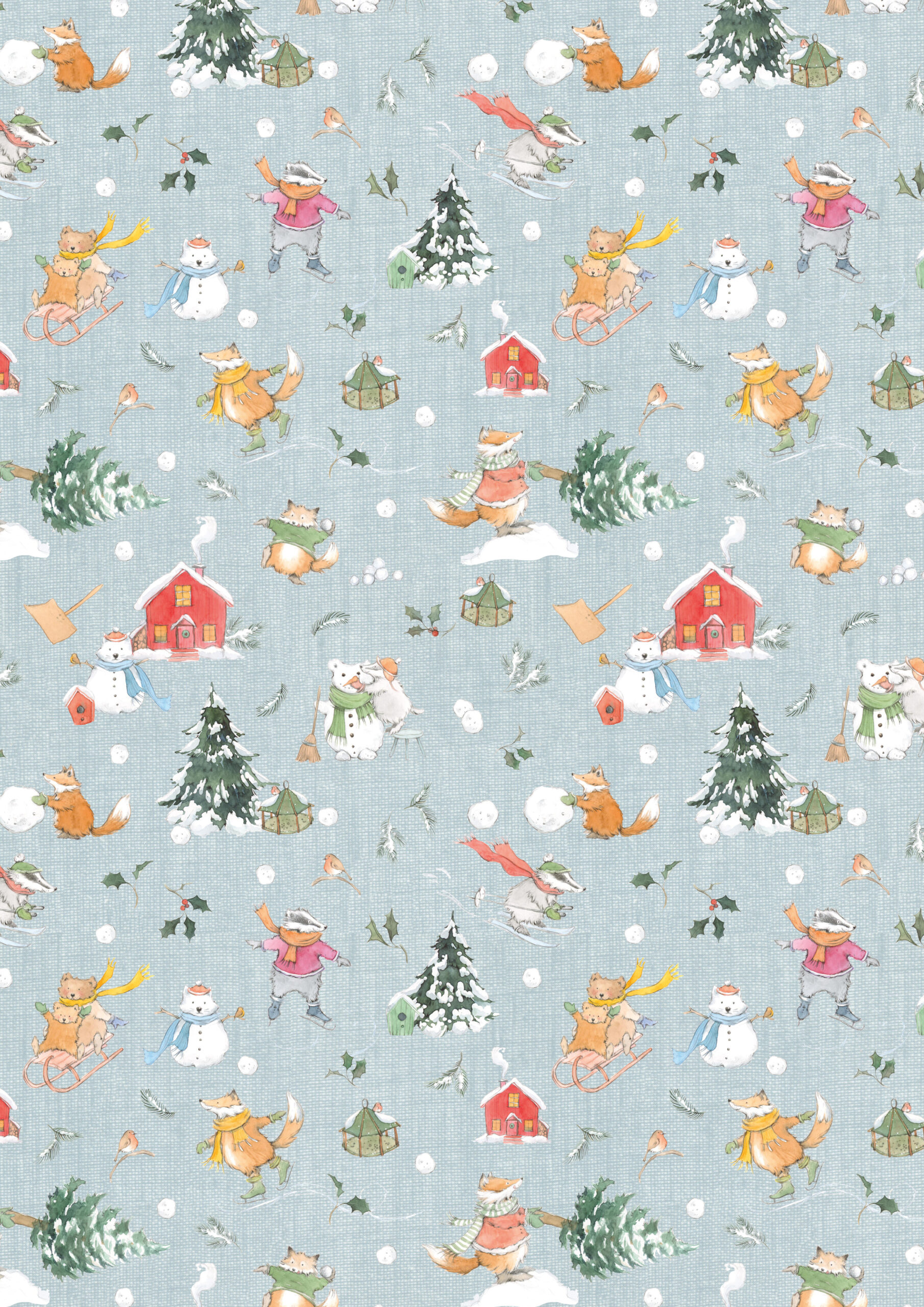 3523-894 Winterspaß acufactum acufactum Baumwollstoff