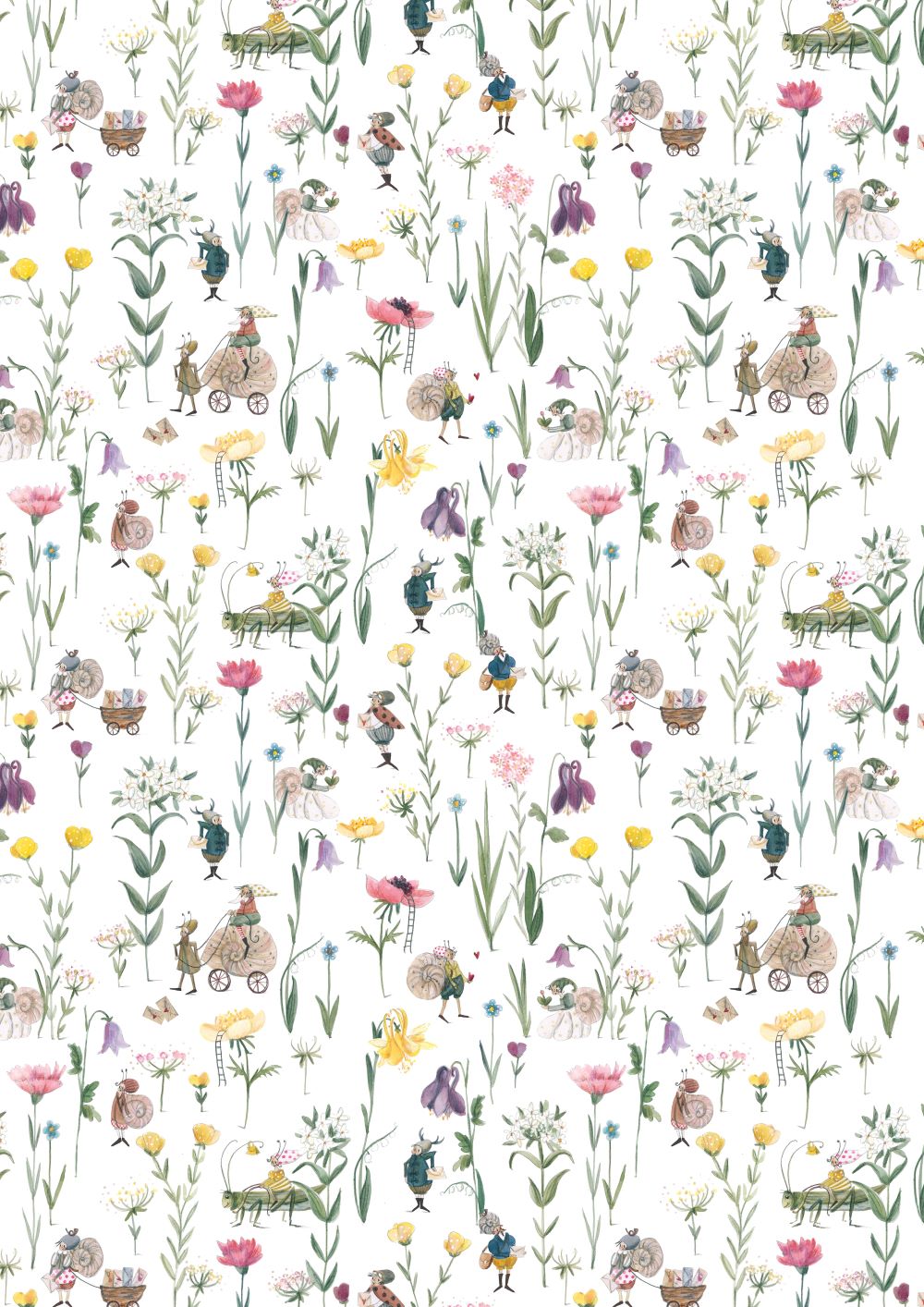 3523-943 Wiesenpost acufactum acufactum Baumwollstoff