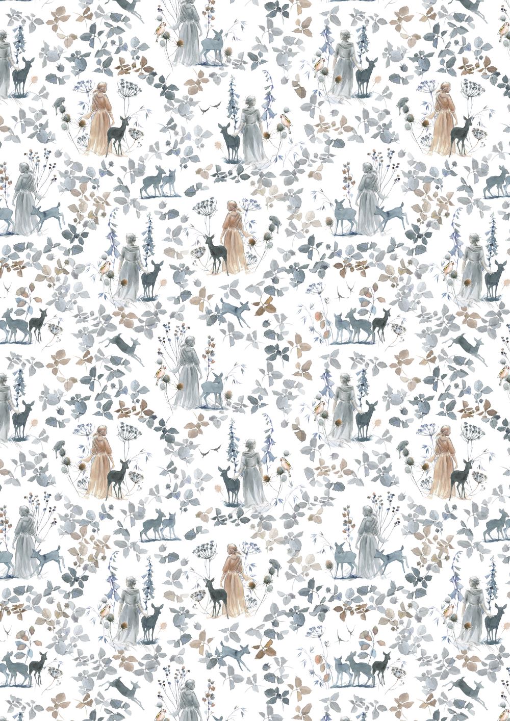 3523-986 Gartenromantik acufactum acufactum Baumwollstoff